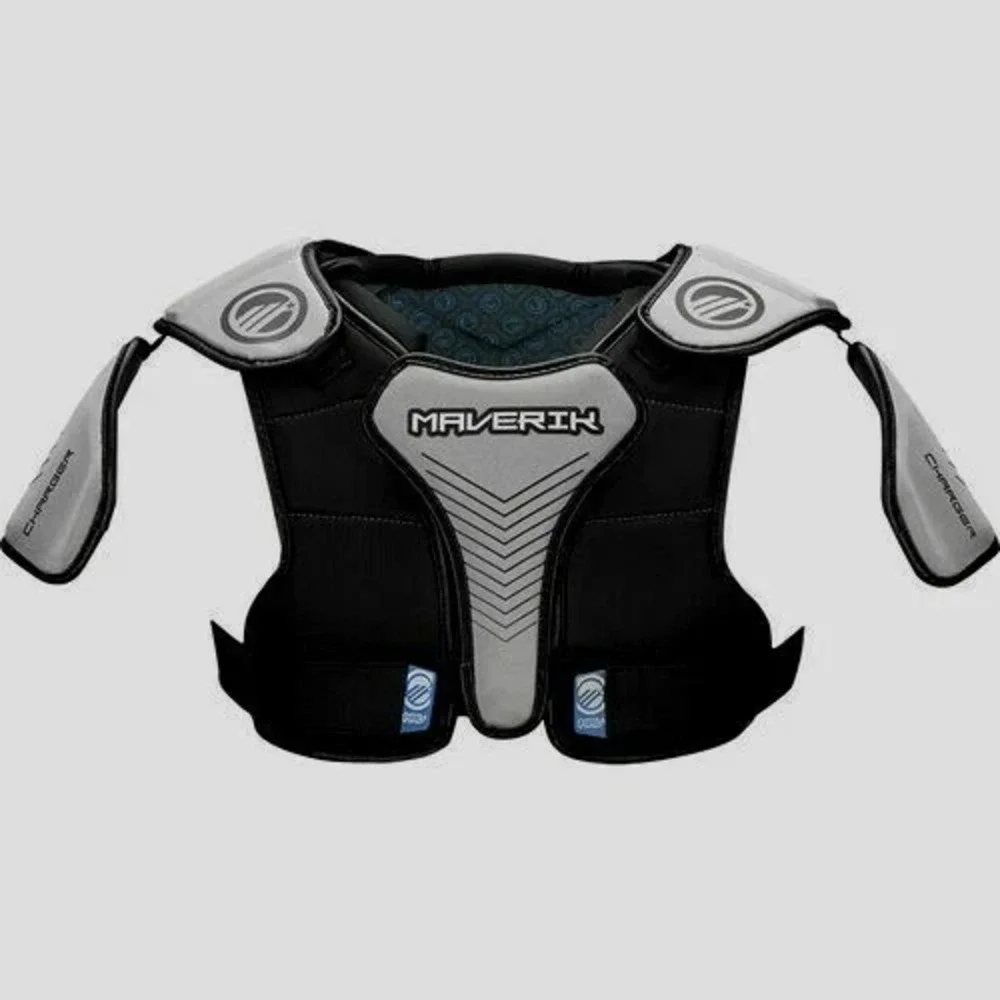 Maverick‎ Charger Lacrosse Black Shoulder Pad - Size Large- Brand New With Tag